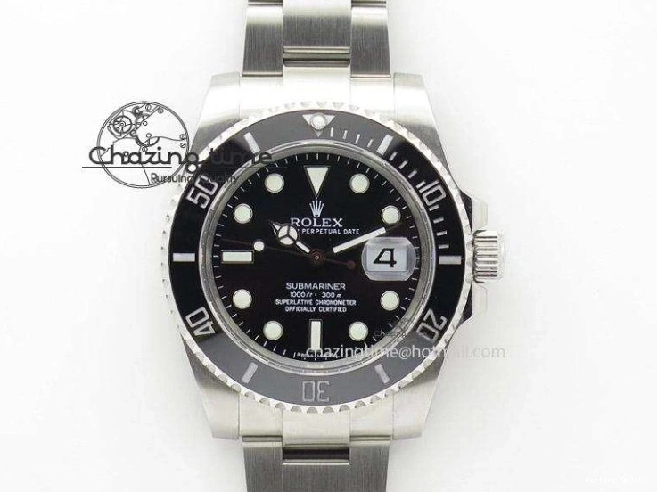 0420 DAYTONA 116518 APSF 1:1 BEST EDITION YG BLACK DIAL ON OYSTERFLEX RUBBER STRAP SH OnTrend 1784